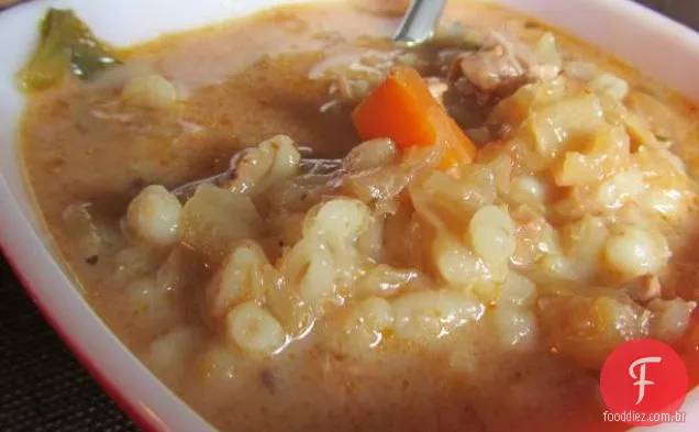 Thousand Island e Cheddar cozido repolho