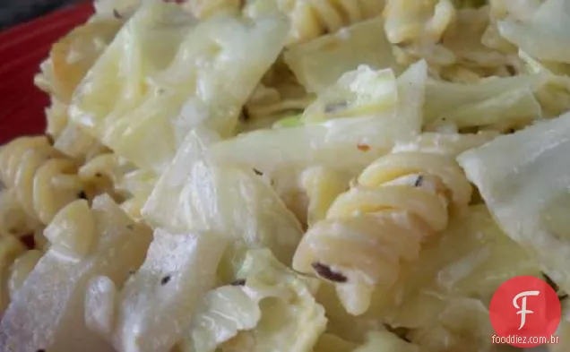 Macarrão polonês e repolho