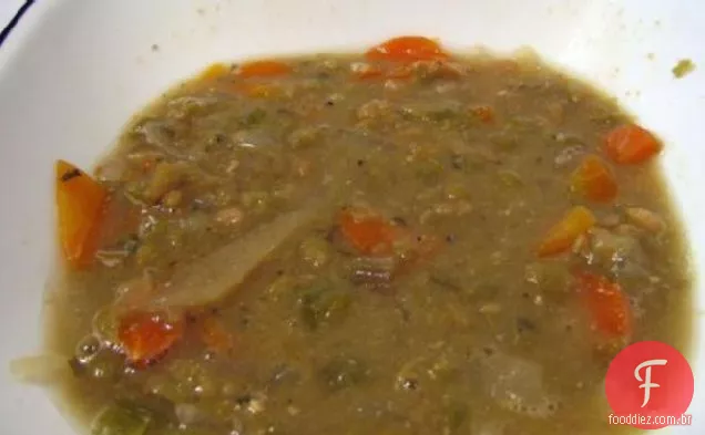 Sopa De Ervilha Durante Todo O Dia (Panela De Barro)