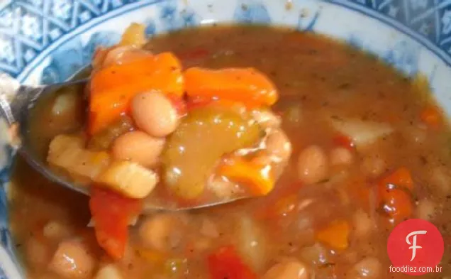 Sopa Portuguesa De Feijão Vermelho