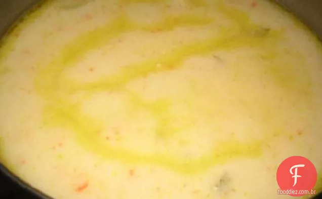 Sopa De Galinha (Grego, Com Avgolemono-Ovo/Molho De Limão)
