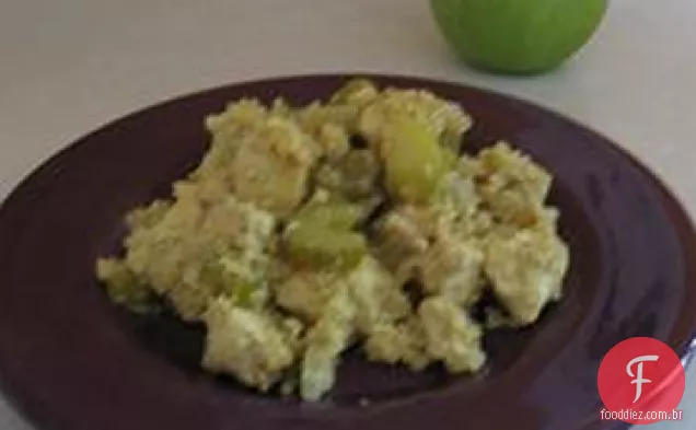 Caril de frango com fogão lento com Quinoa
