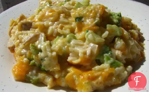 Caçarola de Arroz De Brócolis Brega da mãe