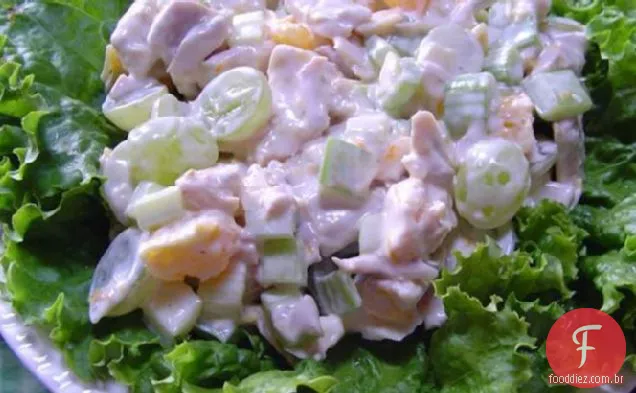 Salada De Frango Com Frutas Laranja