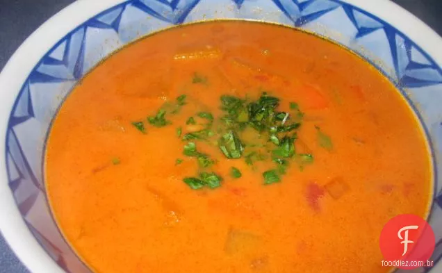 Sopa picante de grão de bico e Butternut da New England Soup Factory