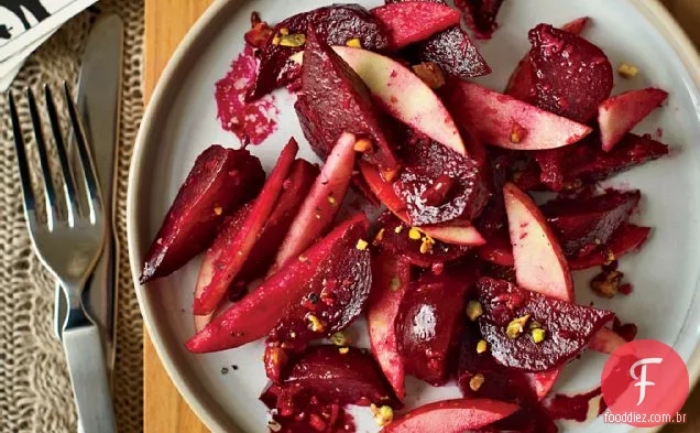Salada de beterraba e maçã