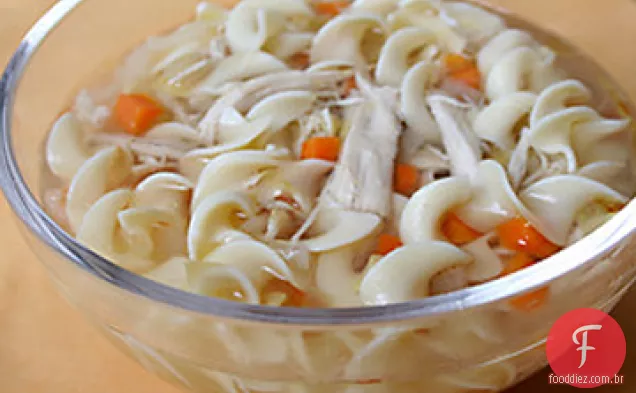 Receita De Sopa De Macarrão De Frango Com Gengibre