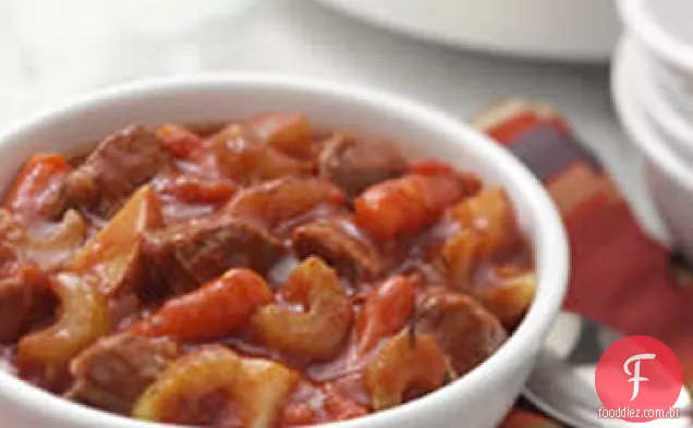 Fogão Lento Ensopado De Carne