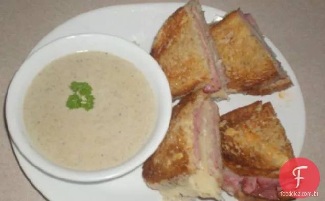 30 minutos creme de sopa de cogumelos