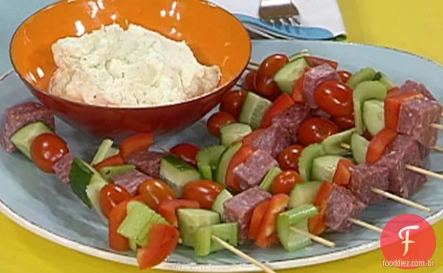 Salada em uma vara