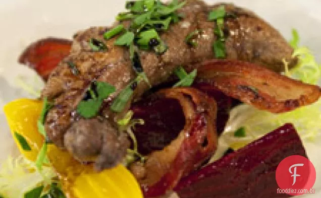 Shad Roe Com Beterraba, Bacon E Balsâmico