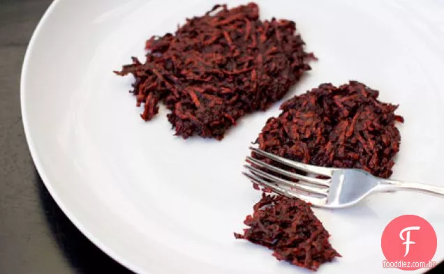 Beterraba Rosti (panquecas de beterraba)