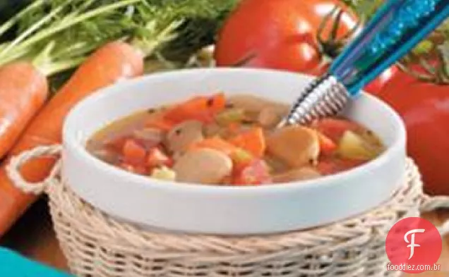 Sopa Vegetariana Feijão Manteiga
