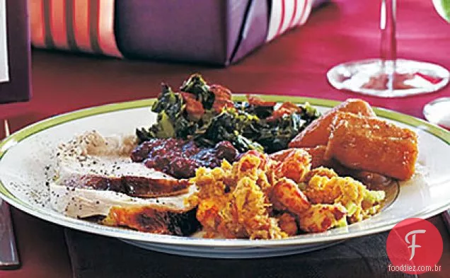 Molho de Pão de milho úmido com lagostim picante