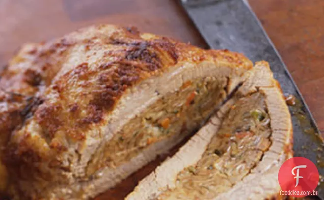 Matzo-peito de vitela recheado
