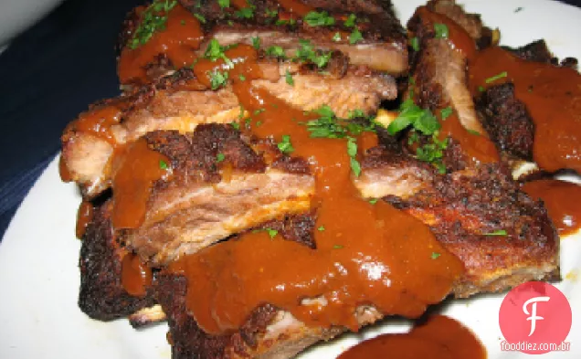 Costela e molho da vovó (carne de porco)