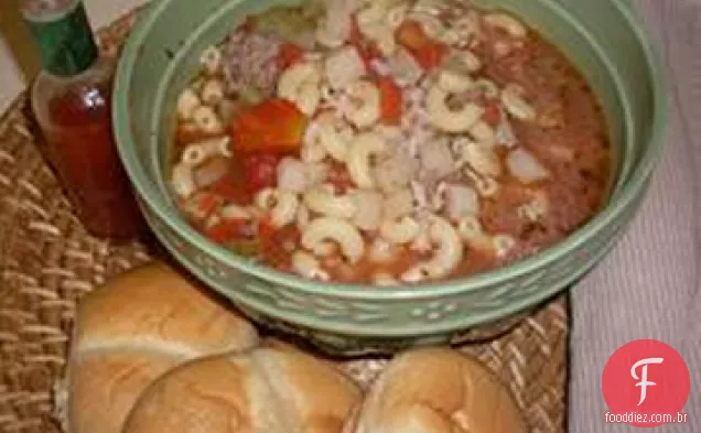 Sopa de hambúrguer IV