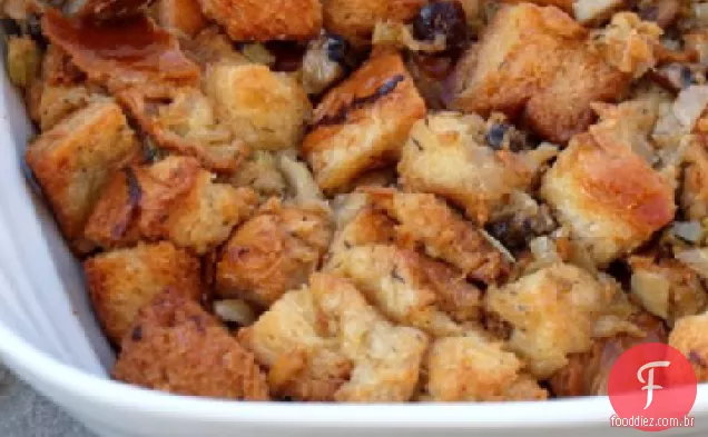 Challah, Cogumelo Selvagem E Recheio De Ervas