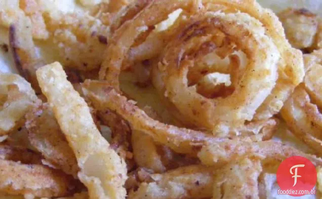 Anéis De Cebola Fritos