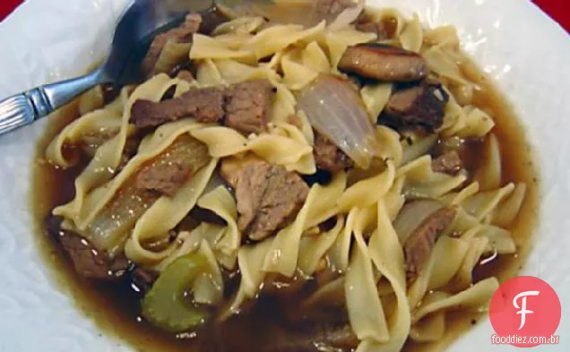 Sobras De Sopa De Carne Assada (Sobras De Bife Também!)