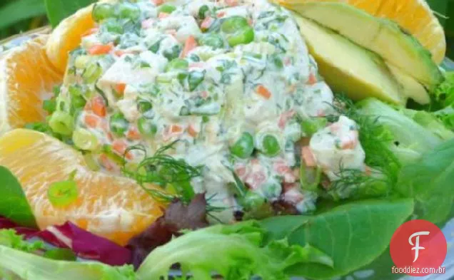 Salada de frango e laranja