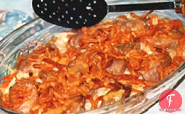 Batata Cremosa Costeleta De Porco Assar