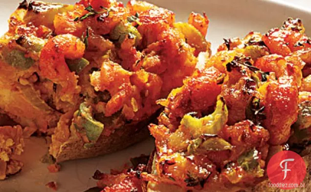 Cajun-Batatas Recheadas
