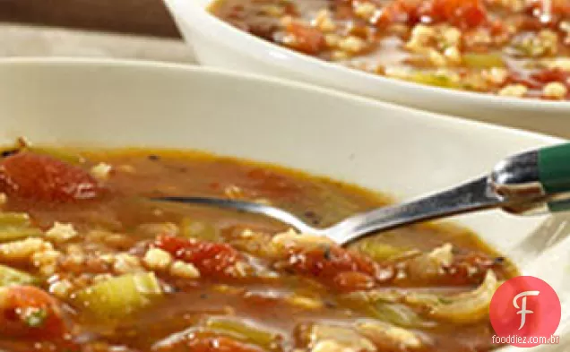Sopa de tomate e cevada torrada Swanson® 