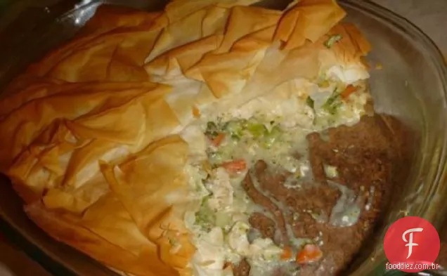 Torta De Frango Com Baixo Teor De Gordura Com Phyllo
