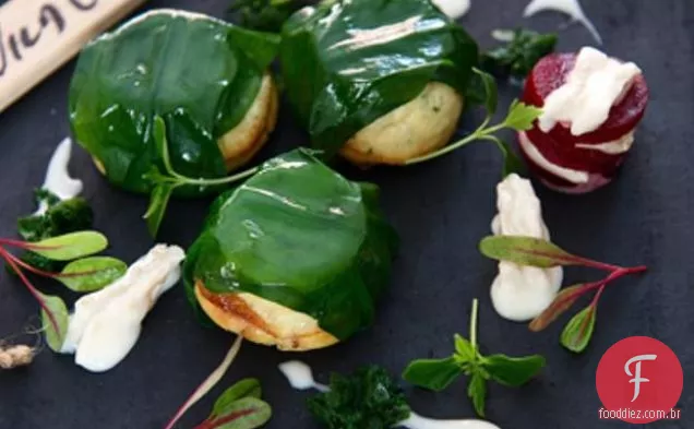 Alho Selvagem E Queijo De Cabra Frittata
