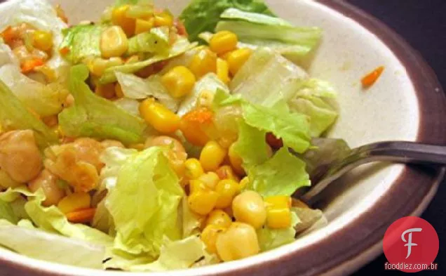 Salada De Grão De Bico Marinado