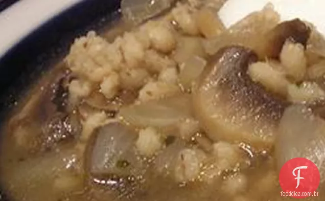Sopa De Cevada Cogumelo