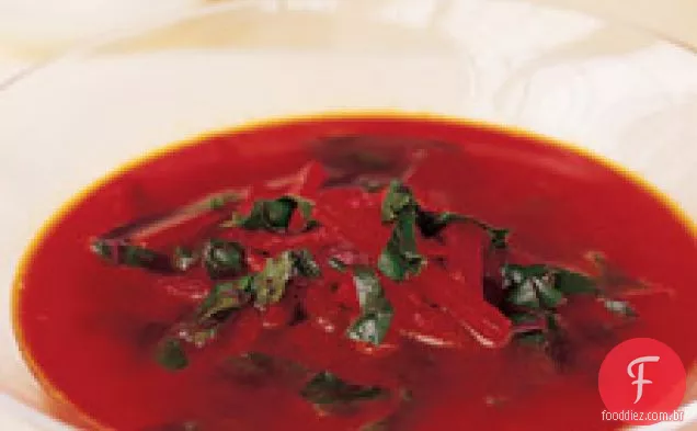 Sopa De Beterraba Com Especiarias Indianas