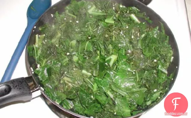 Verduras De Limão E Alho Refogadas