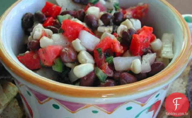 Salada De Feijão preto e milho (Dip )