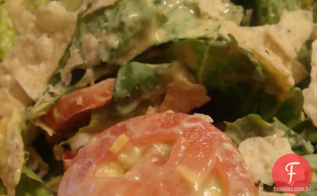 Salada Tostada De Frango Com Baixo Teor De Gordura