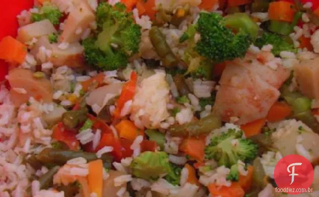 Arroz Argentino-Salada Vegetariana