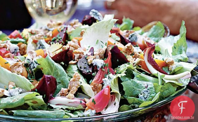 Salada de beterraba e noz