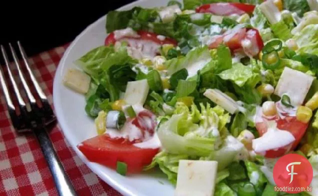 Salada Picada Com Molho Picante De Leitelho