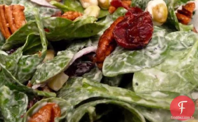 Salada De Espinafre Com Yumminess Festivo