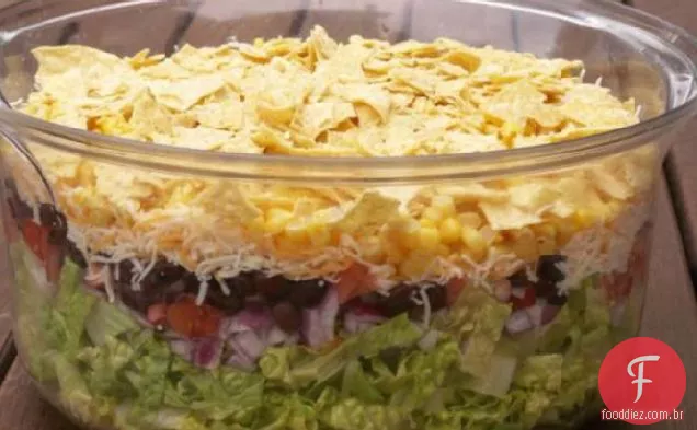 Salada Sudoeste Com Molho De Coentro De Limão Fresco