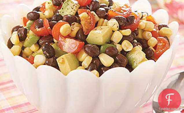 Salada De Feijão preto, Milho e tomate cereja