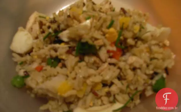 Feijão preto e salada de milho