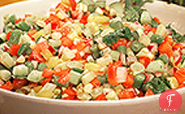 Salada de legumes picada de Alexis