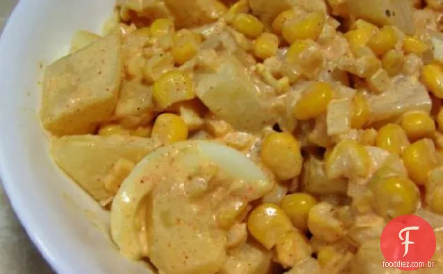 Salada de Batata, Ovo e milho com leitelho