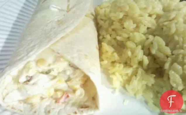 Frango Fajita Salada Wraps