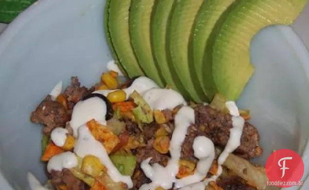 Salada De Taco Com Tudo