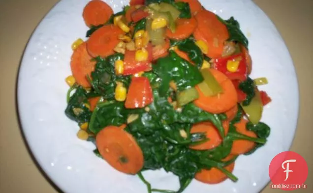 Salada De Espinafre Quente