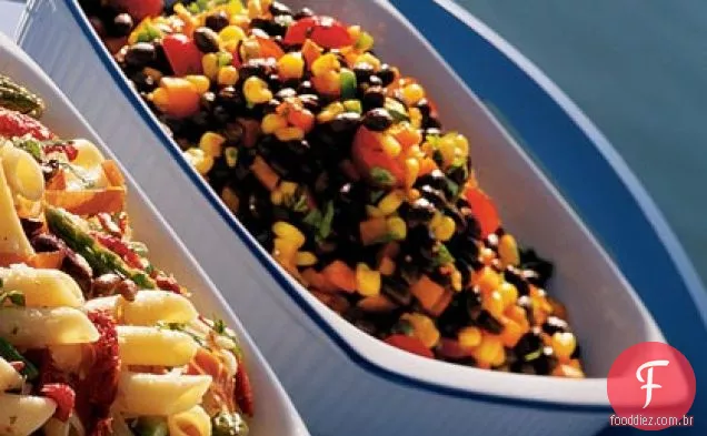 Salada de milho e Feijão Preto