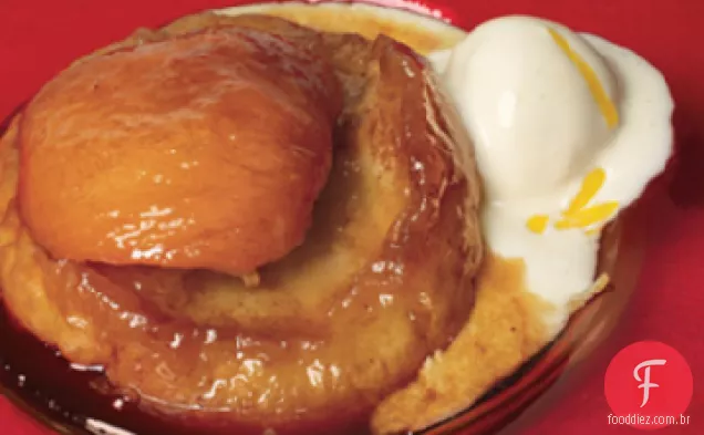 Salada asiática de Pêra e toranja com granita de saquê e sorvete de Pêra